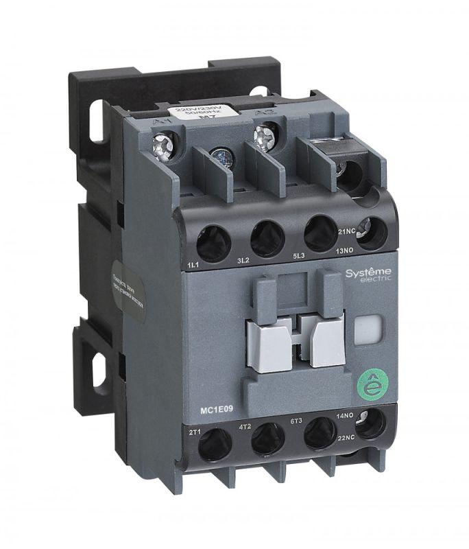 Контактор MC1E 3п 12А кат. 380В/400В AC 1НО+1НЗ SE MC1E12Q7