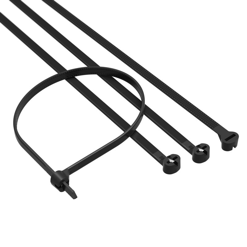 Хомут кабельный 3.6х140 P6.6 с двойн. замком черн. (уп.100шт) DKC 21309SR
