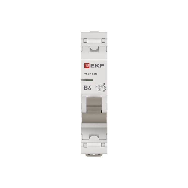 Выключатель автоматический модульный 1п B 4А 6кА ВА 47-63N PROxima EKF M636104B