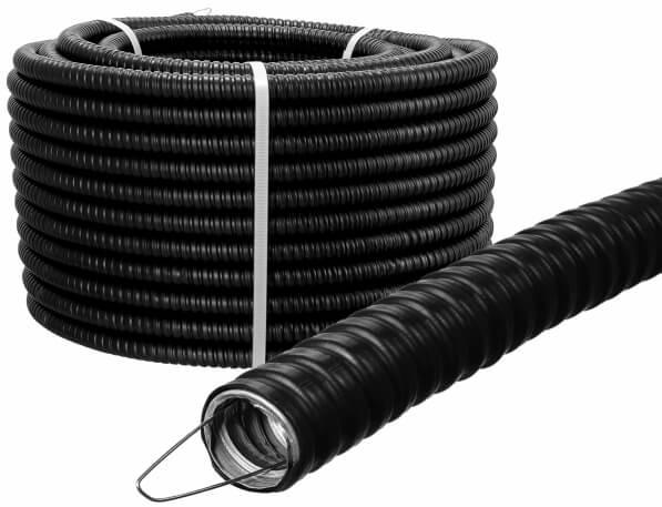 Металлорукав в ПВХ изоляции Р3-ЦПнг 50 черн. (уп.20м) TOKOV ELECTRIC TKE-MR-PVC-50-20-C05