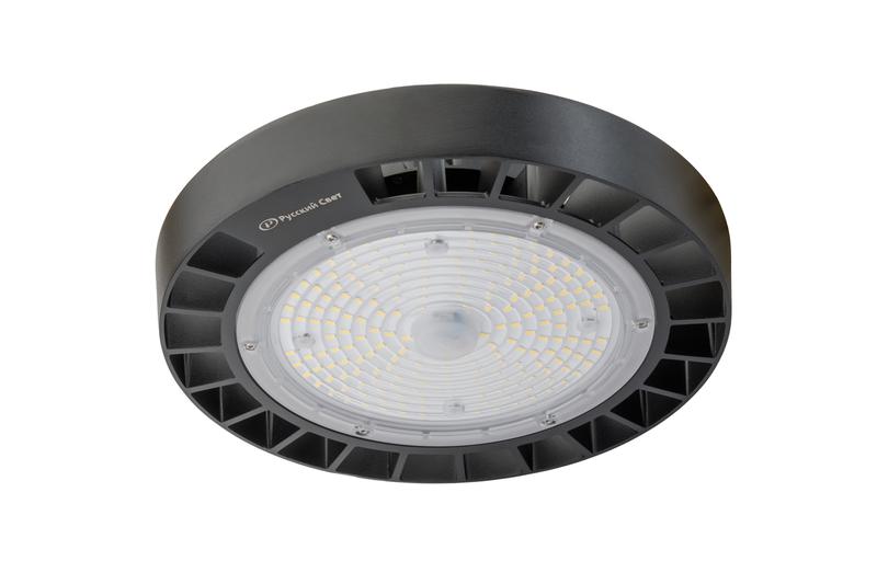 Светильник светодиодный ДСП IB 10 S 100W VW 850 BK D257xH111мм 100Вт 5000К IP65 High Bay подвес черн. Русский Свет 16091023044