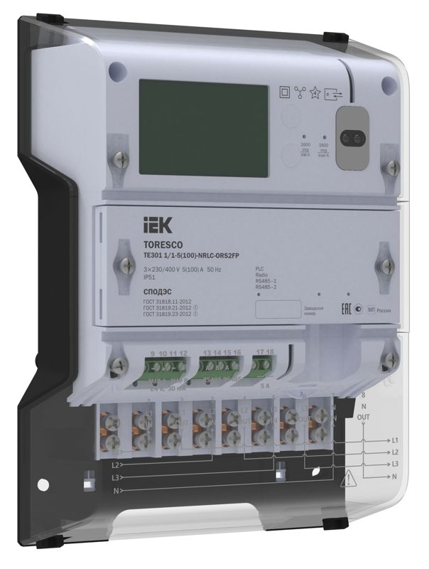 Счетчик TE301 1/1-5(100)-NRLC-ORS2FPG TORESCO IEK TR-TE301-100-1-RS2FPG