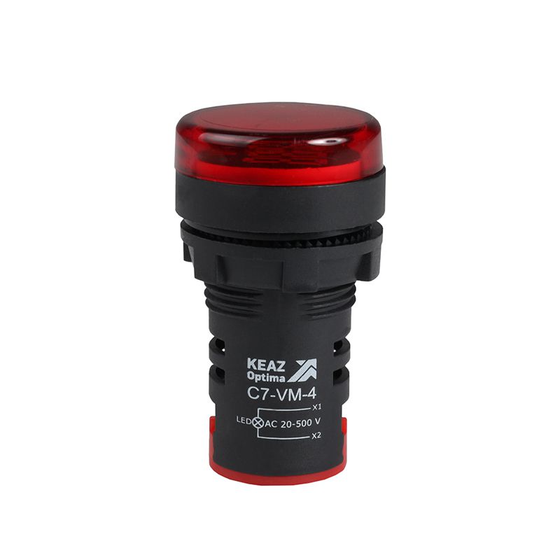 Индикатор напряжения OptiSignal Compact D22 С7-VM-4 красн. 20-500В AC AD22VM КЭАЗ 362189