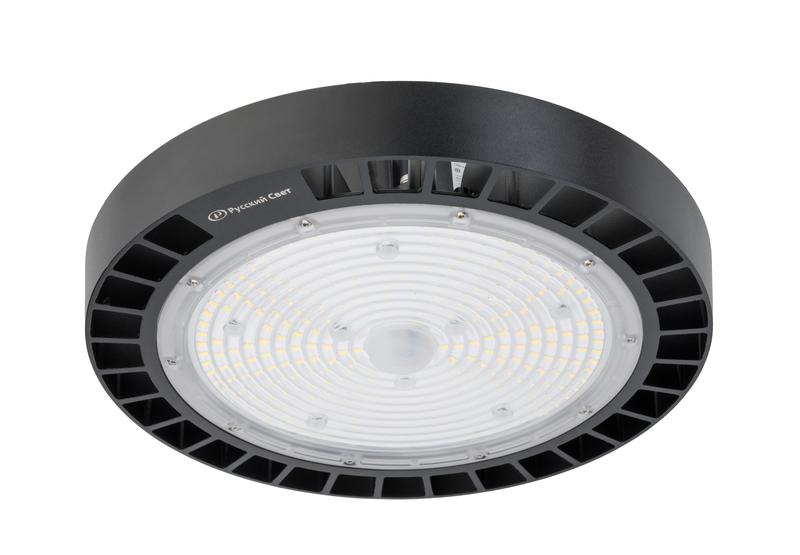 Светильник светодиодный ДСП IB 11 S 150W W 840 BK 298х298х112мм 150Вт 4000К IP65 High Bay подвес черн. Русский Свет 16091123170
