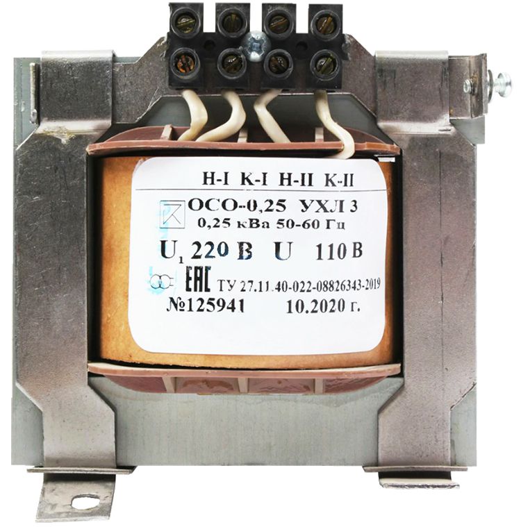 Трансформатор ОСО-0.25 УХЛ3 220/110. IP00 Электротехник ET006605