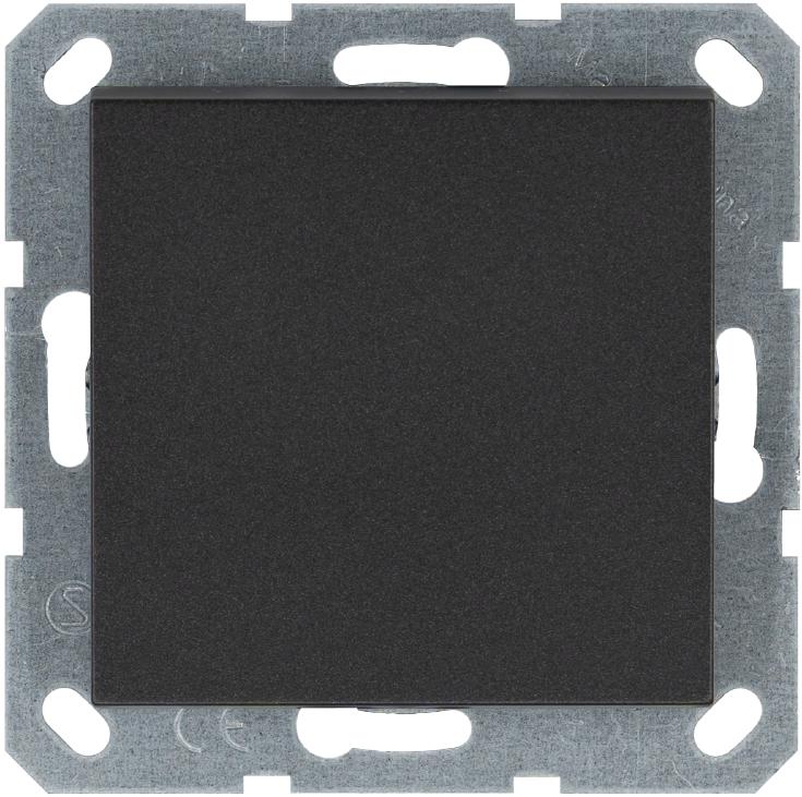 Переключатель проходной 1-кл. 10А IP20 механизм антрацит Jasmart G3012B