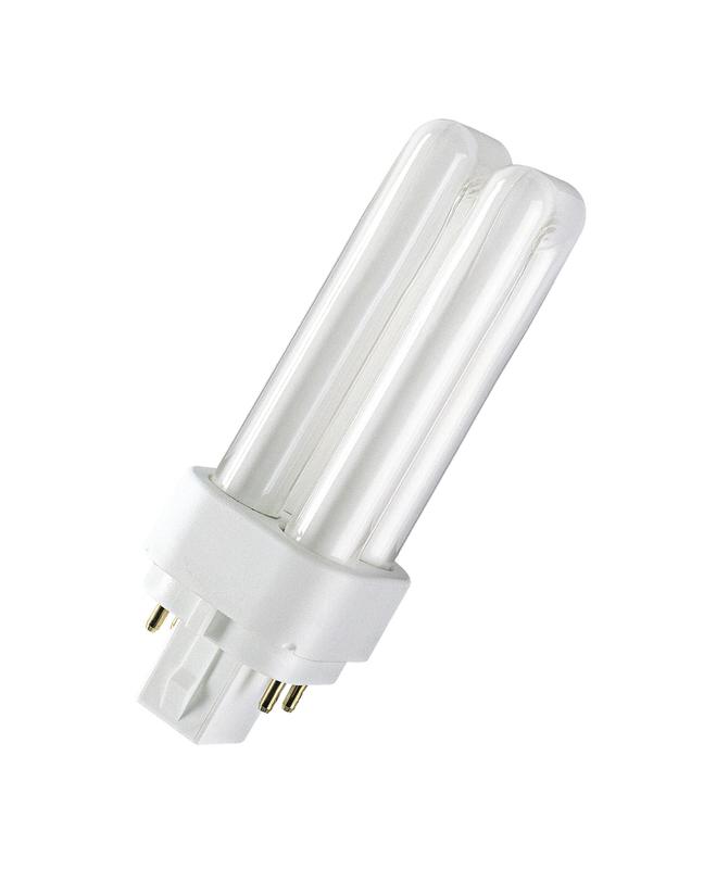 Лампа люминесцентная компакт. DULUX D/E 18W/830 G24q-2 OSRAM 4050300327211