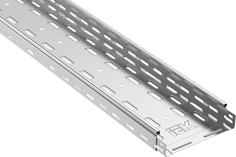 Лоток листовой перфорир. 200х50 L3000 сталь 1мм оцинк. IEK CLP10-050-200-100-3