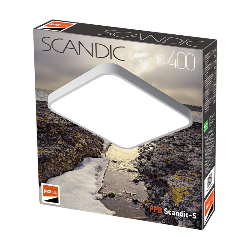 Светильник светодиодный декоративный PPB Scandic-S DIM 72Вт 3000-6500К IP20 настенно-потолочный бытовой диммир. WH JazzWay 5037199