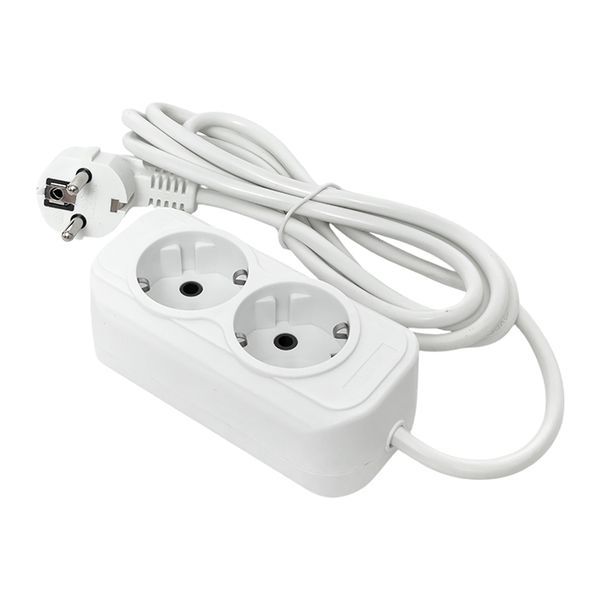 Удлинитель 2х5м с заземл. 16А IP20 Эксперт 3.0кВт ПВС 3х1 EKF UBA16-310-2-05