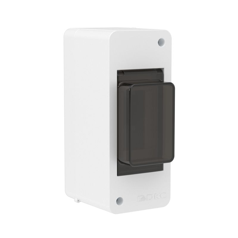 Щиток настенный 2мод. IP41 с тонированной дверцей бел. DKC F02W0WD