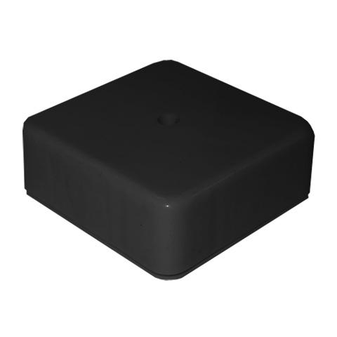 Коробка распределительная ОП 78х78х30мм IP41 6 выходов крышка с винтовым креплением материал - полипропилен черн. Epplast 170211