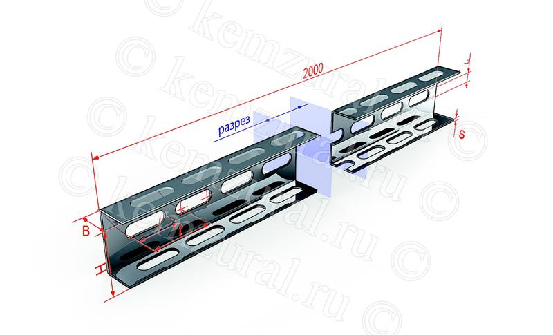 Профиль 50х36 L2000 сталь 2мм К237 УТ1.5 КЭМЗ 465 503626 14