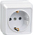 Розетка 1-м ОП Октава РС20-3-ОБ 16А IP20 с заземл. бел. GENERICA ERO11-K01-16-DC