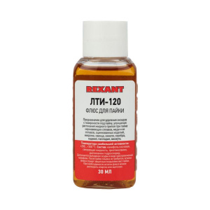Флюс для пайки ЛТИ-120 30мл Rexant 09-3625 Флюс для пайки ЛТИ-120 30мл Rexant 09-3625