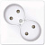 Розетка 2-м СП Simon 24 16А IP20 2х2P без защ. шторок механизм бел. Simon 2450457-030