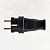 Вилка кабельная 1ф 1х16А 2P+E 220-240В IP44 каучук LEZARD 106-0400-0105/105