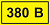 Символ "380В" 20х40 IEK YPC10-0380V-1-100