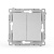 Переключатель проходной 2-кл. СП Pixel 10А IP20 механизм алюм. TOKOV ELECTRIC TKE-PX-P2-C03