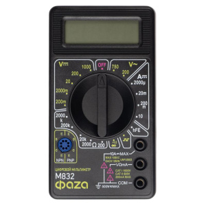 Мультиметр цифровой M832 ФАZА 5000414 Мультиметр цифровой M832 ФАZА 5000414