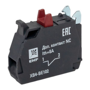 Контакт дополнительный NC красн. PROxima EKF XB4-BE102 Контакт дополнительный NC красн. PROxima EKF XB4-BE102