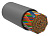Кабель витая пара U/UTP кат.5E 25х2х24AWG solid LSZH сер. (500м) (м) ITK LC1-C5E25-121