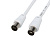 Шнур TV Plug - TV Jack 1.5м бел. Rexant 18-0002