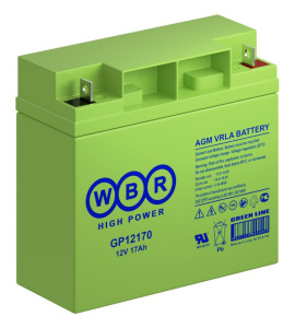 Аккумулятор 12В 17А.ч WBR GP12170 WBR Аккумулятор 12В 17А.ч WBR GP12170 WBR