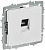 Розетка компьютерная СП BRITE РК11-БрАБ RJ45 кат.6 механизм арктич. бел. IEK BR-K10-2-K91