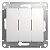 Выключатель 3-кл. СП Glossa 10А IP20 (сх. 1+1+1) 10AX механизм бел. SE GSL000131