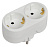 Разветвитель 2-м 16А IP20 Т-01/02 кругл. IEK WTP10-16-02
