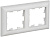 Рамка 2-м BRITE РУ-2-БрАБ арктич. бел./бел. IEK BR-M22-12-K91