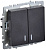 Выключатель 2-кл. СП BRITE ВС10-2-1-БрЧ 10А с индик. механизм черн. IEK BR-V20-1-10-K02