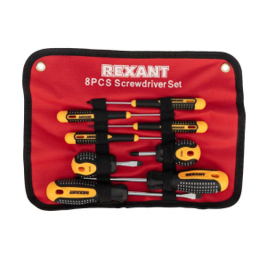 Набор отверток 8 предметов Rexant 12-4774 Набор отверток 8 предметов Rexant 12-4774