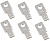 Комплект наконечников для ВА88-32 125А/3П (уп.6шт) KARAT IEK SVA10D-N-3