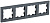 Рамка 4-м BRITE РУ-4-БрГ графит IEK BR-M42-K53