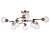 Люстра Daisy 40Вт E14х8 IP20 Freya FR5041PL-08BS