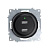 Розетка USB 2-м СП Florence 16А IP20 с подсветкой механизм черн. (1E10351303) OneKeyElectro 2260092