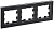Рамка 3-м BRITE РУ-3-1-БрЧ металл черн. IEK BR-M32-M-K02