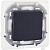 Переключатель 1-кл. Inspiria 10А IP44 250В 10AX механизм антрацит IEK 673673