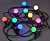 Гирлянда белт-лайт 5м 10 ламп RGB IP65 шнур черн. 3м 230В транзит IEK LGDU601-3-010-05-B-S-65