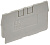 Заглушка для CP 2.5кв.мм сер. IEK YCT20-00-K03-002-ZGL