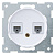 Розетка компьютерная 2-м СП Florence RJ45 кат.5E механизм бел. (1E20901300) OneKeyElectro 2172772