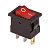 Выключатель клавишный 12В 15А (3с) ON-OFF красн. с подсветкой Mini (RWB-206-1; SC-768) Rexant 36-2170