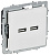 Розетка BRITE РЮ10-1-БрАБ USB A+A 3.1А механизм арктич. бел. IEK BR-U21-D31-K91