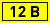 Наклейка "12В" 10х15мм EKF an-2-01