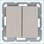Переключатель проходной 2-кл. 10А IP20 механизм тауп Jasmart G3022T