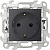 Розетка 1-м СП Simon 24 16А IP20 2P+E Push&Go защ. шторки механизм графит Simon 2420432-038