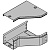 Переходник для лотка RRS левосторонний 600/300 H50 DKC 36466