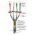 Муфта кабельная концевая наружн. уст. 1кВ 1КНТпН-4х(35-50) с болтов. наконечн. Нева-Транс Комплект 22020096